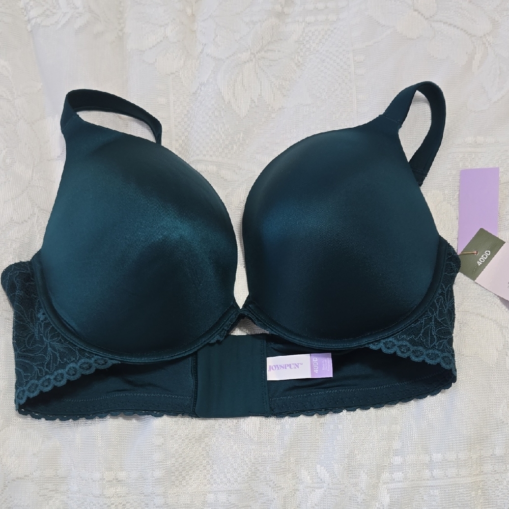 Jockey Women's Deep Teal Lace Bra